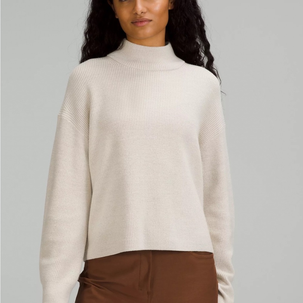 Lululemon Merino Wool-Blend Ribbed Turtleneck Sweater